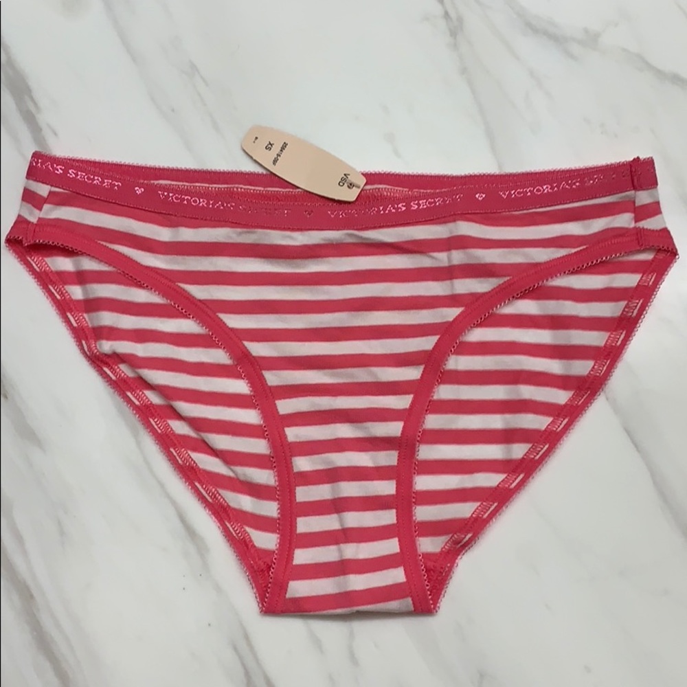 Victoria’s Secret Pink + White Striped Panties